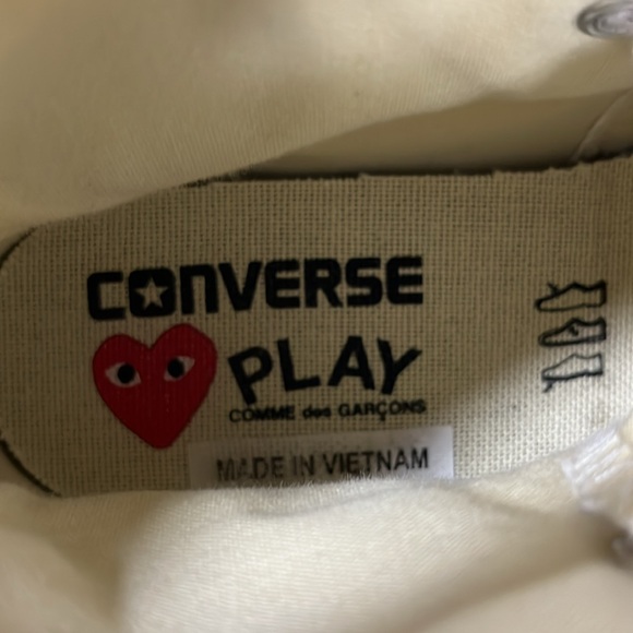 Converse Play Comme des Garcon High Top Sneakers - Picture 7 of 9